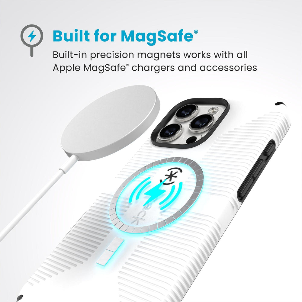 CandyShell Grip MagSafe Apple iPhone 16 Pro Max Case - White/Black Retail $24.94