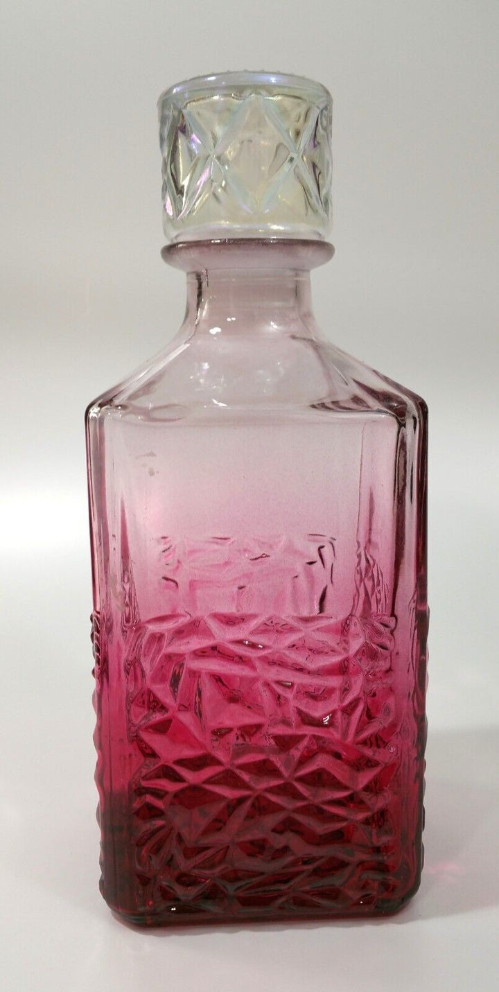 LUCKY STAR Glass Wine Decanter with Stopper Red - 31 Fl Oz - 8" Retail $5.00
