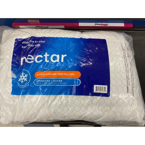 Nectar 2-Pack Cooling Fiber Pillows - Standard/Queen Retail $30.00
