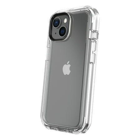 Onn. Rugged Phone Case with Holster for iPhone 15 - Clear Retail $22.88