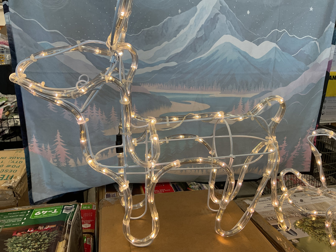 Outsunny reindeer and sled with lights Retail $27.98
