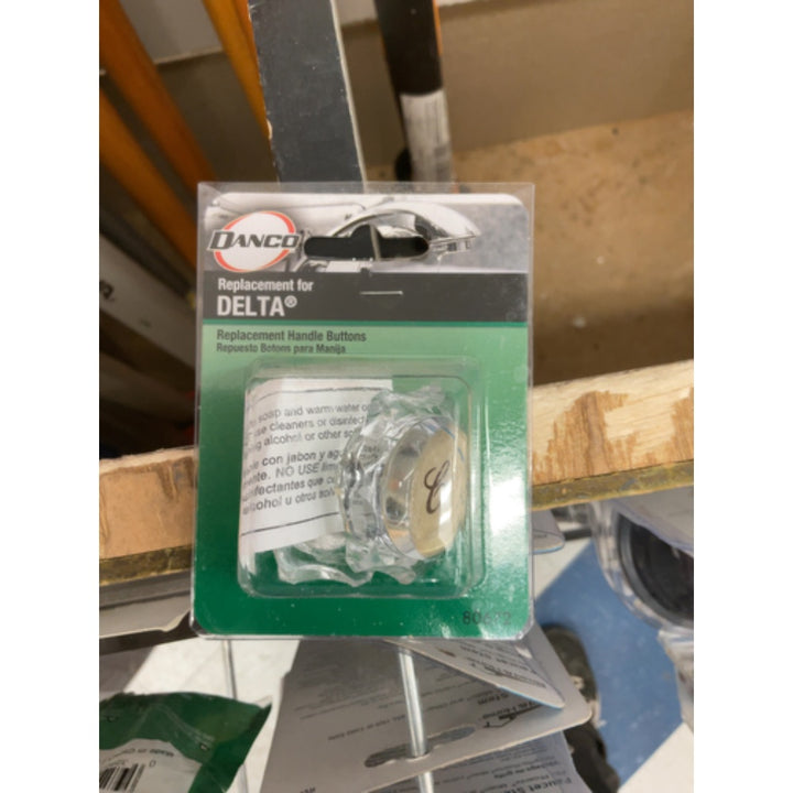 Danco 80672 Hot/Cold/Diverter Index Button for Delta/Delex Faucet Handles, Clear