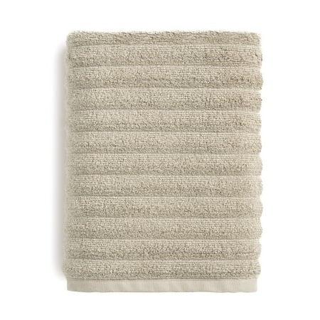 Performance Textured Bath Towel  30  X 54   Beige - Mainstays