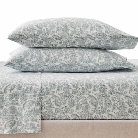 Better Homes & Gardens 400 Thread Count Performance Hygro Cotton Sheet Set  Paisley Taupe   Full Retail $38.97