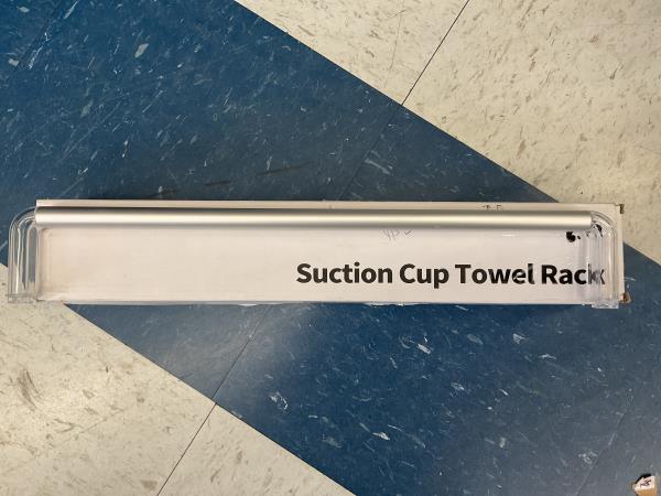 Suction Cup Towel Bathroom clear white Retail $13.99