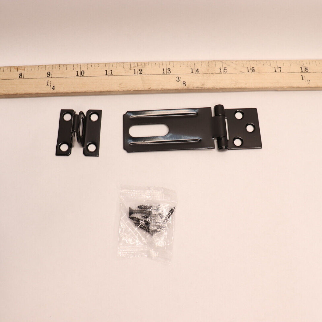 Reliabilt Safety Hasp Black 3-1/2  0308987 Retail $13.79