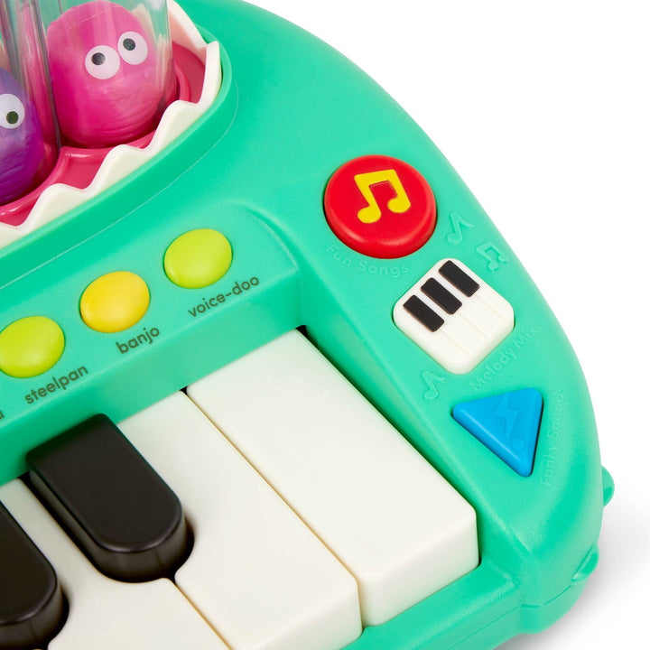 Battat Croco Pop Piano Toy Keyboard with Songs Sounds Lights  Baby and Toddler Toys