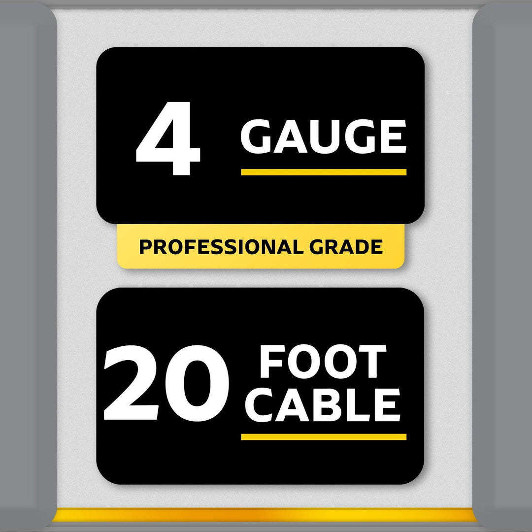 EverStart Maxx 20 Ft 4 Gauge Booster Cables – 250 Amps Retail $37.96
