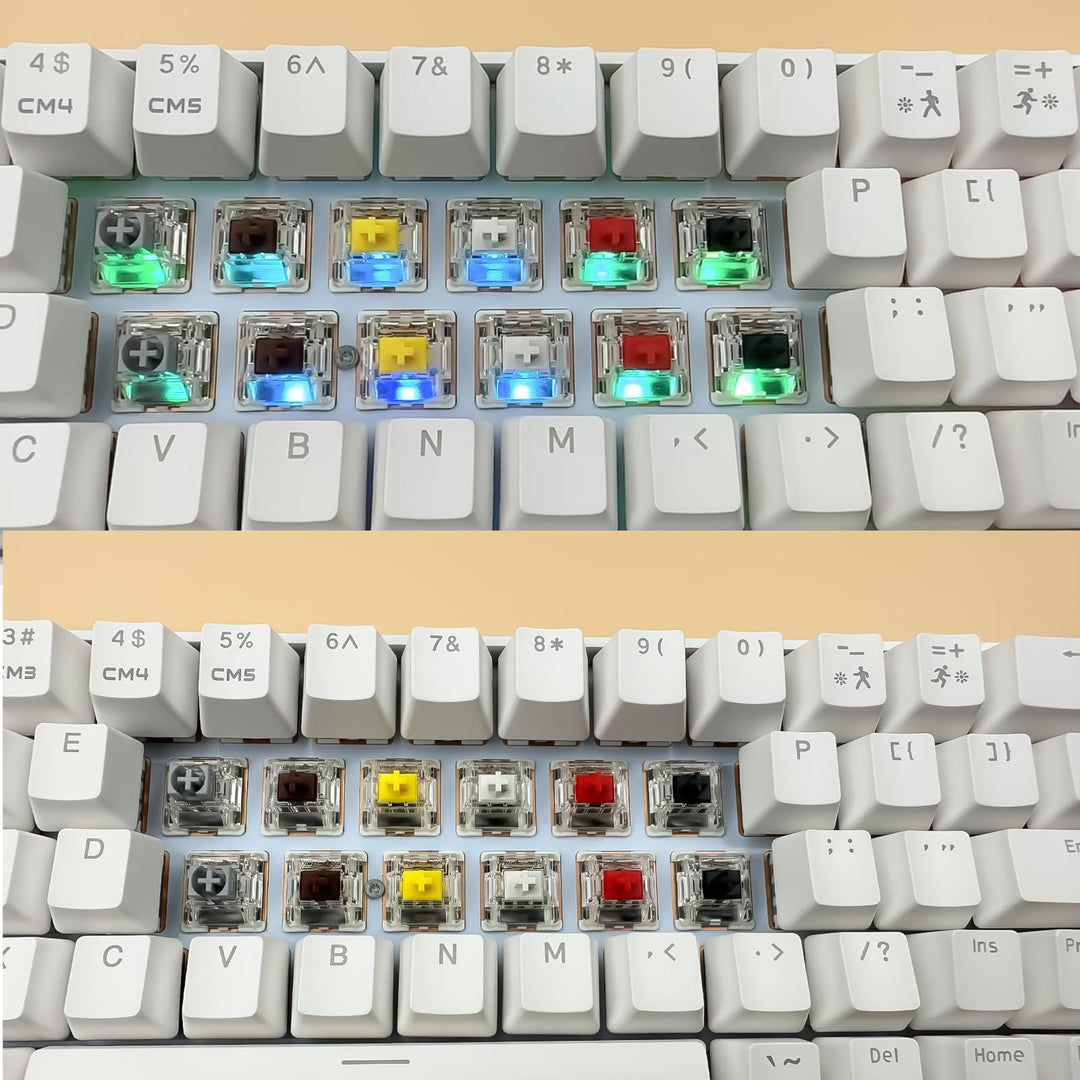 Gateron G Pro 3.0 Yellow Switches for Mechanical Keyboard,3-Pin 50gf Linear/Pre-Lubed/Pin-Enhanced Switches(72pcs,Yellow,3-Pin)
