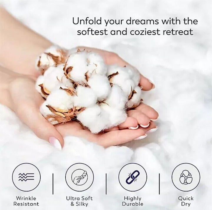 Color Sense 1200 Thread Count Cotton Blend 6 Piece Sheet Set Queen Soft Silver Retail $34.99