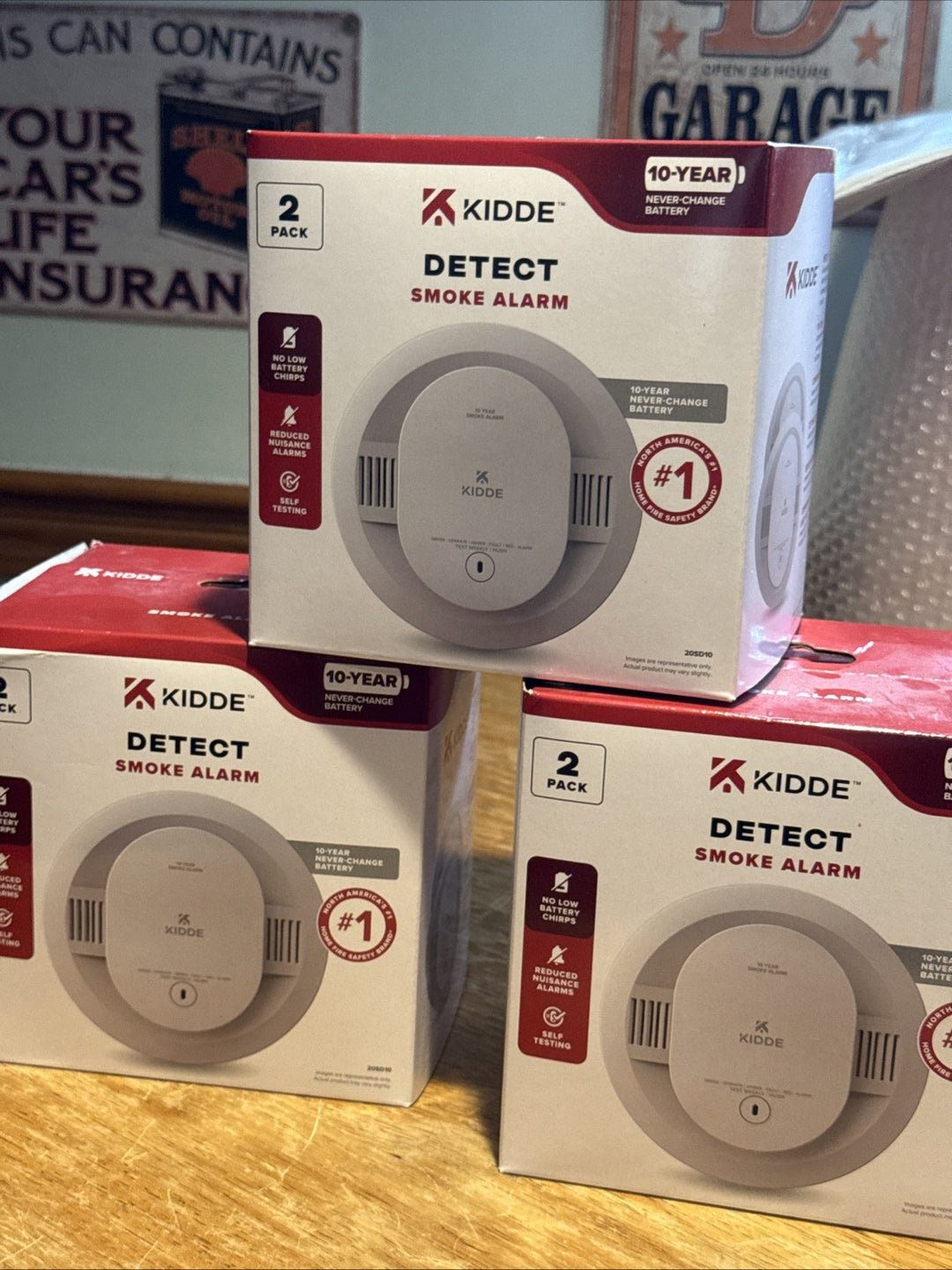 Kidde LED Warning Light Indicators Smoke Detector, 2 Pack - Battery Powered Retail $59.97