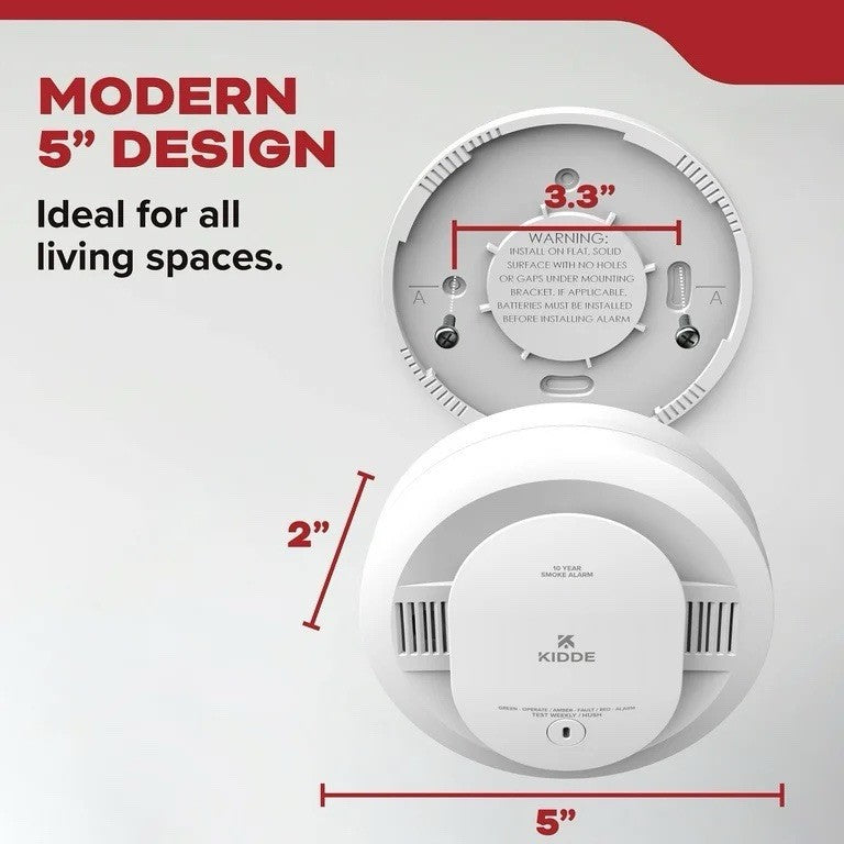 Kidde LED Warning Light Indicators Smoke Detector, 2 Pack - Battery Powered Retail $59.97