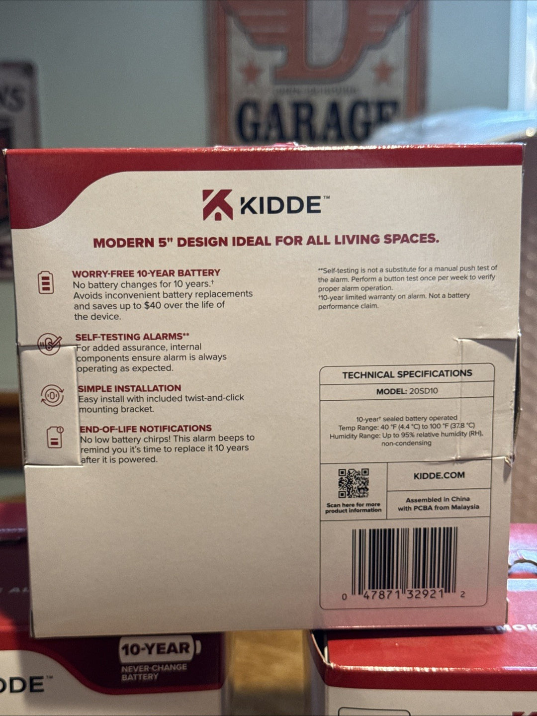Kidde LED Warning Light Indicators Smoke Detector, 2 Pack - Battery Powered Retail $59.97