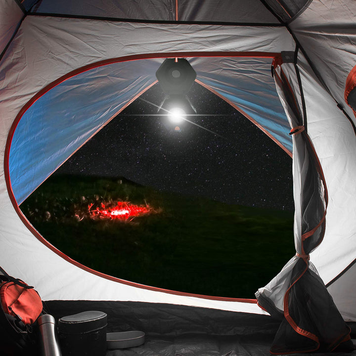 POWERFIREFLY 2-Sided Detachable LED Work Light, Cordless Emergency Light, Strobe Light, Mini Camping Lantern, Strong Magnetic Base, for Car Truck Boat, Multi-Purpose