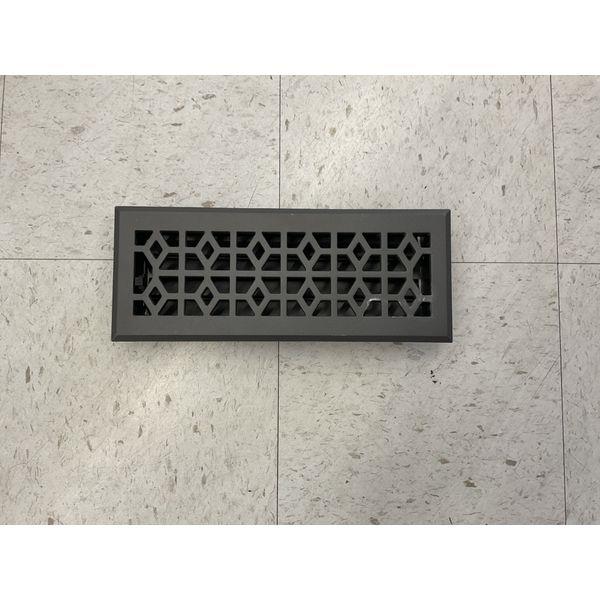 Floor Register, Decorative Vent Cover - Black Retail $30.00