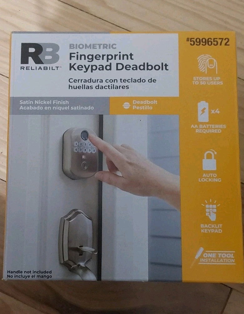 Reliabilt Electronic Deadbolt  Keyless Entry  Auto-Lock with Multiple Features