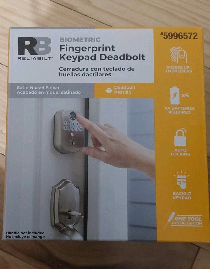 Reliabilt Electronic Deadbolt  Keyless Entry  Auto-Lock with Multiple Features