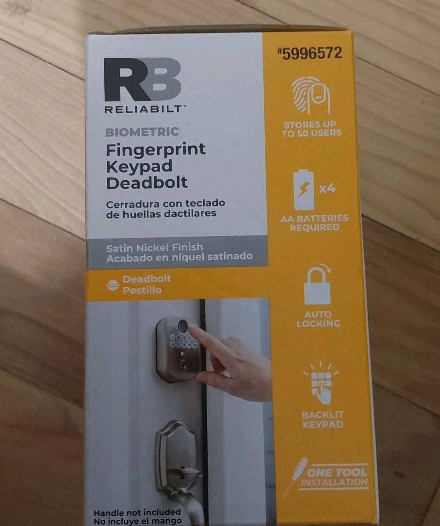 Reliabilt Electronic Deadbolt  Keyless Entry  Auto-Lock with Multiple Features