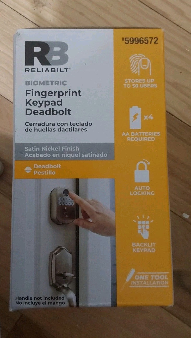 Reliabilt Electronic Deadbolt  Keyless Entry  Auto-Lock with Multiple Features