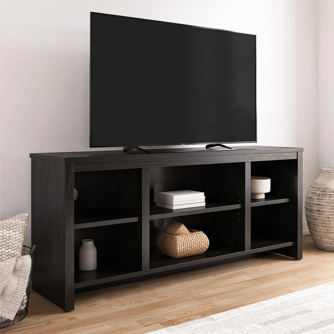 Mainstays 1995952W Parsons TV Stand for TVs up to 50", Black Oak Finish Retail $85.32