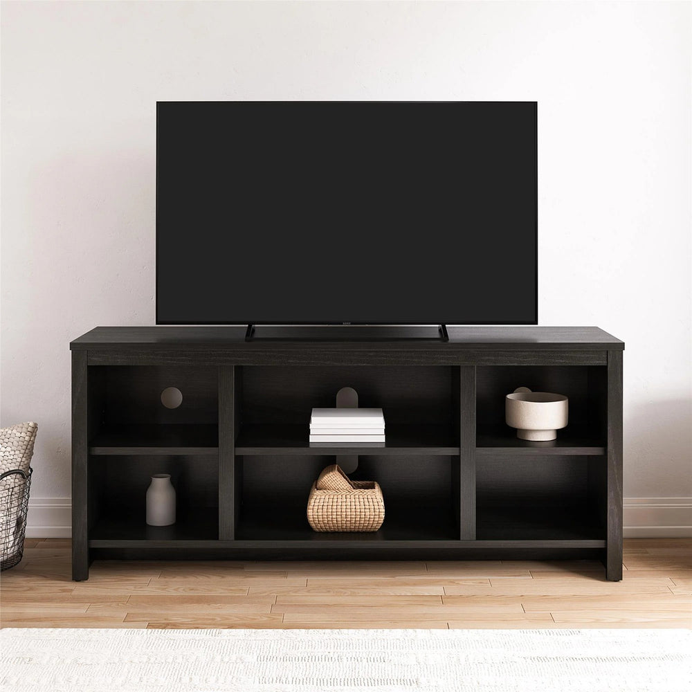 Mainstays 1995952W Parsons TV Stand for TVs up to 50", Black Oak Finish Retail $85.32