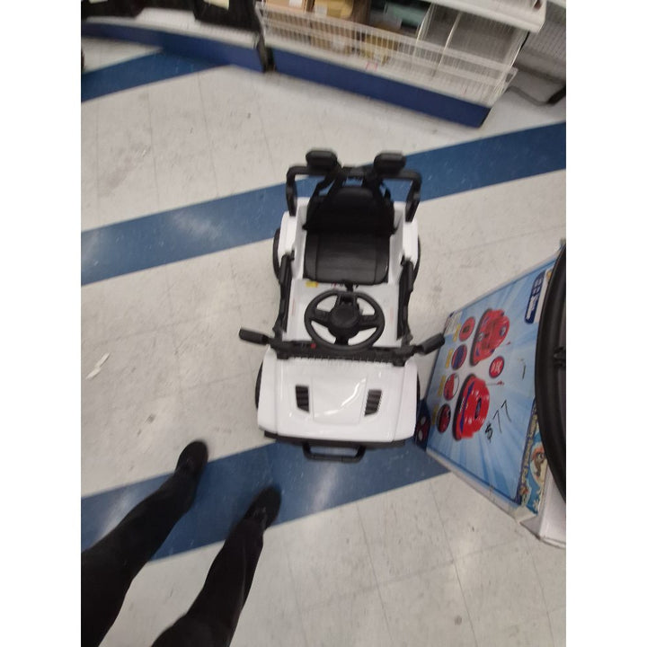 '-On Toy Car - White, Kids Vehicle