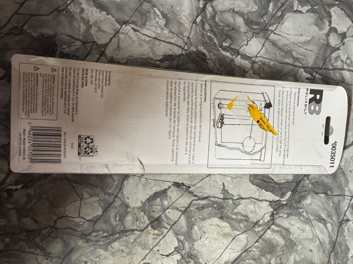 Reliabilt #0035011 Heavy-Duty Universal Flush Lever