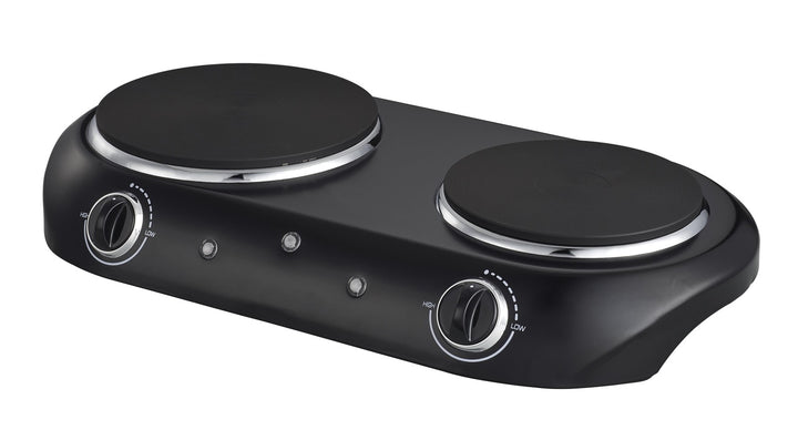 Double Burner 1800 W, Black Electric Cooktop, 1 Each, Assembled Product Retail $37.53