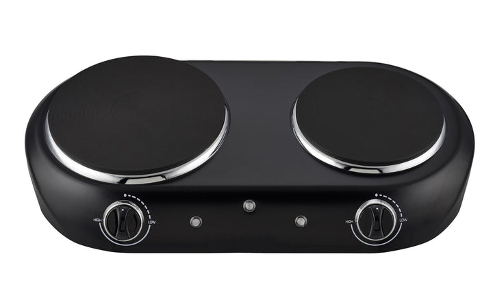 Double Burner 1800 W, Black Electric Cooktop, 1 Each, Assembled Product Retail $37.53
