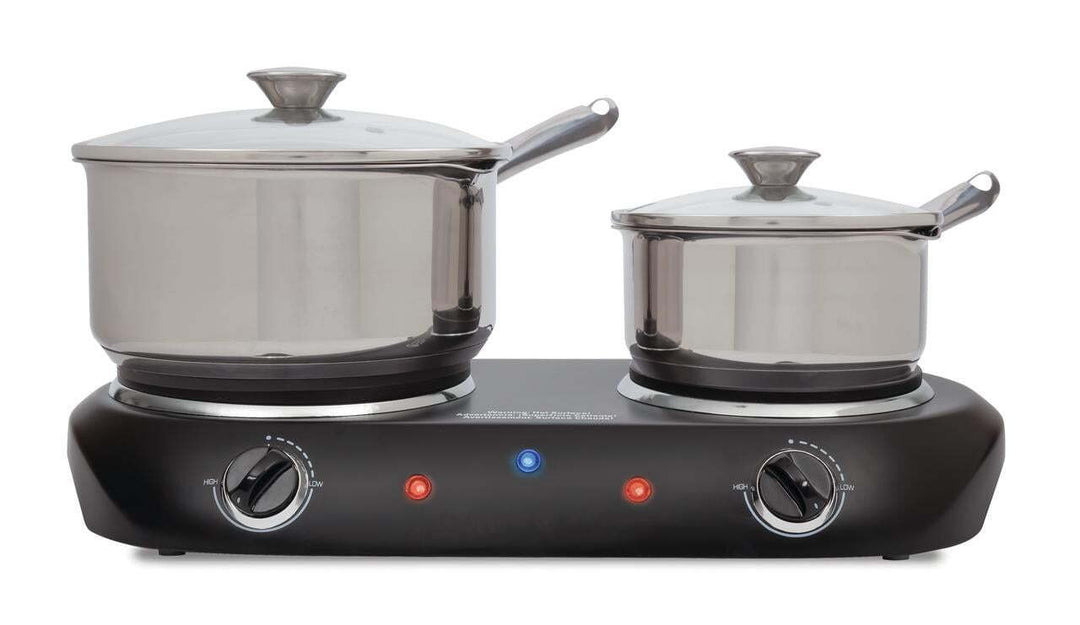 Double Burner 1800 W, Black Electric Cooktop, 1 Each, Assembled Product Retail $37.53