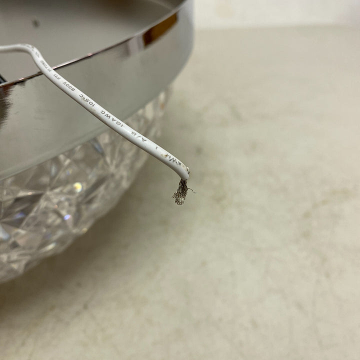 Allen +Roth Evalyn 1-Light12.99-in Gloss Chrome Integrated LED Flush Mount Light Retail $47.00