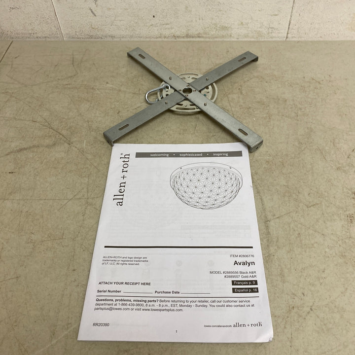 Allen +Roth Evalyn 1-Light12.99-in Gloss Chrome Integrated LED Flush Mount Light Retail $47.00