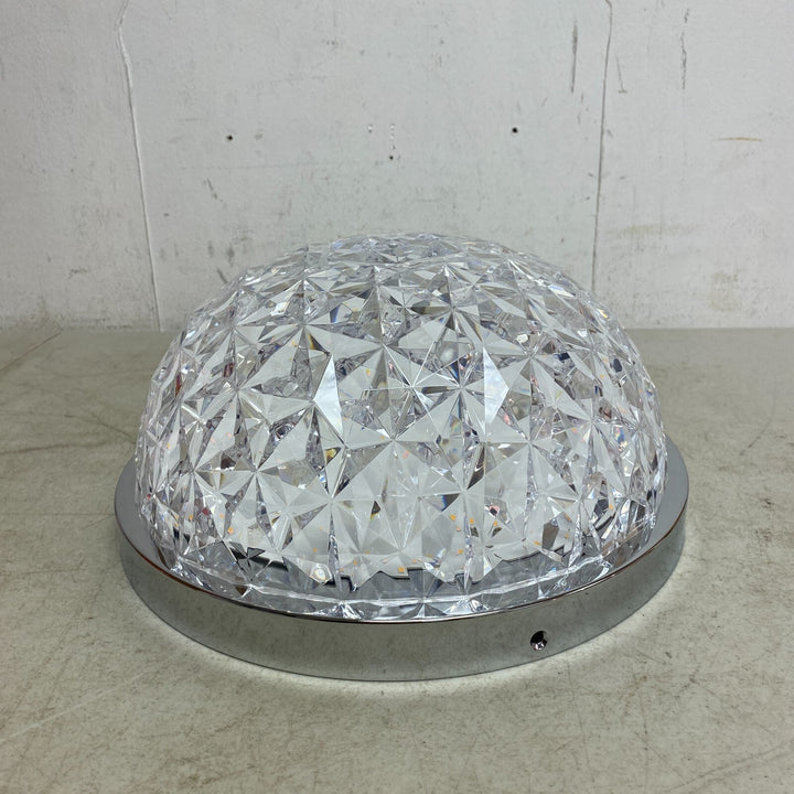 Allen +Roth Evalyn 1-Light12.99-in Gloss Chrome Integrated LED Flush Mount Light Retail $47.00