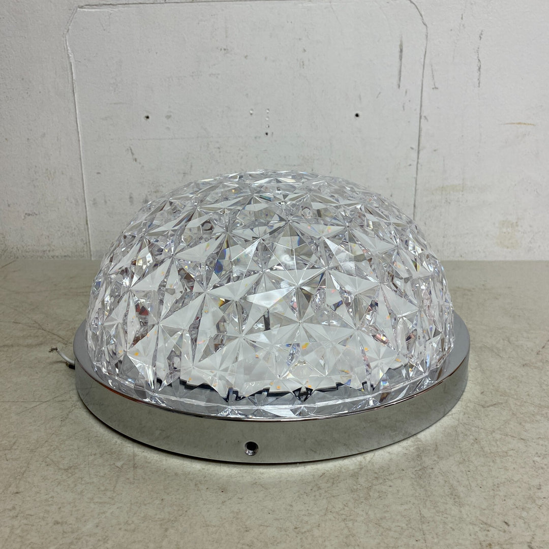 Allen +Roth Evalyn 1-Light12.99-in Gloss Chrome Integrated LED Flush Mount Light Retail $47.00