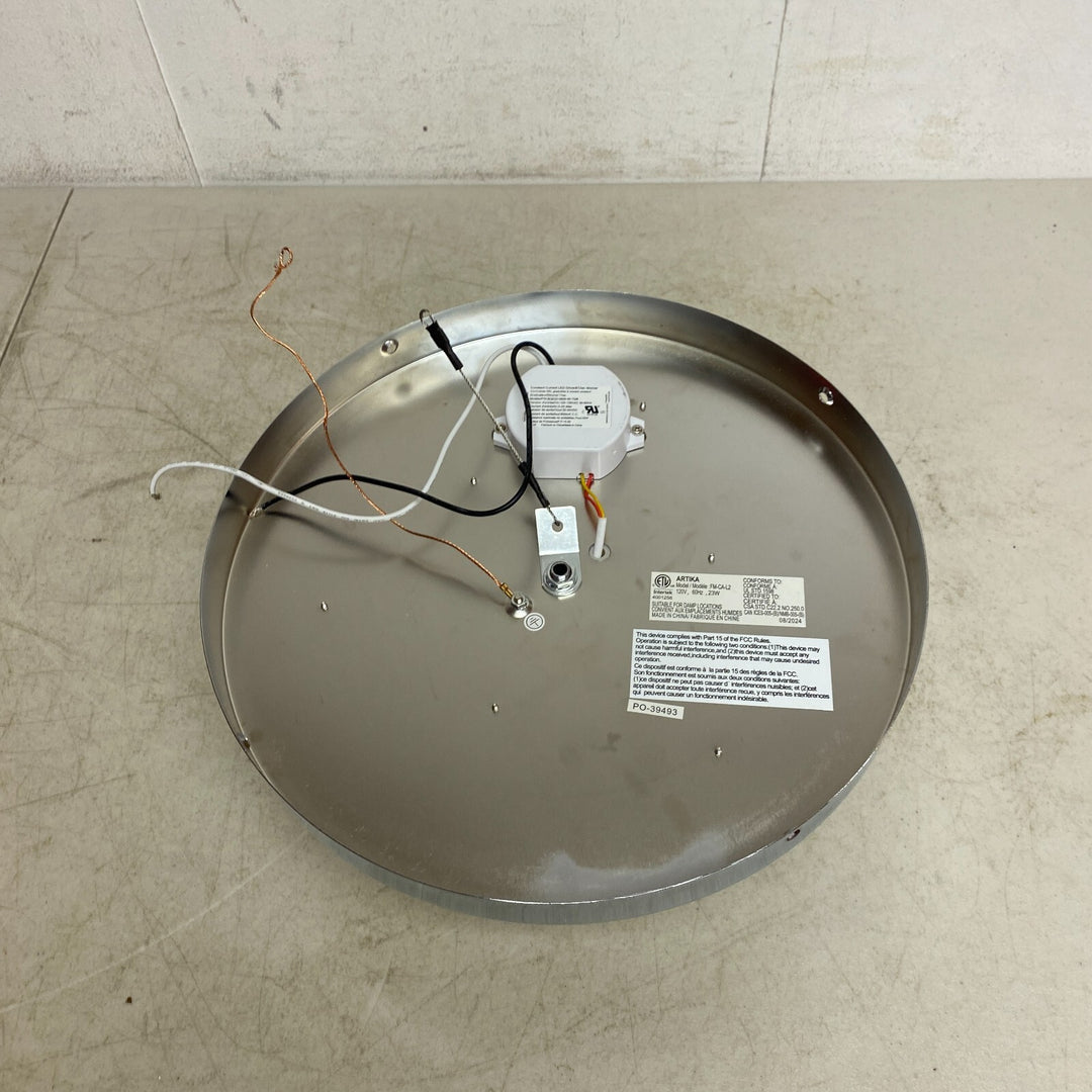 Allen +Roth Evalyn 1-Light12.99-in Gloss Chrome Integrated LED Flush Mount Light Retail $47.00