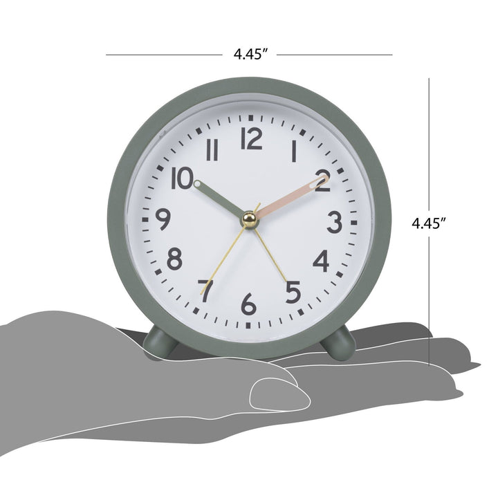 MainStays Green Mini Analog Alarm Clock Retail $7.27