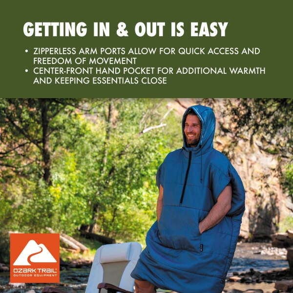 Ozark Trail 50 F Wearable Sleeping Bag Retail $44.88