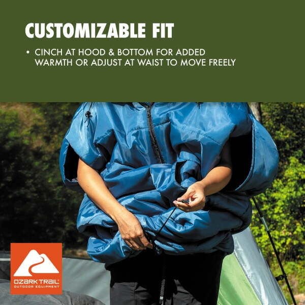 Ozark Trail 50 F Wearable Sleeping Bag Retail $44.88
