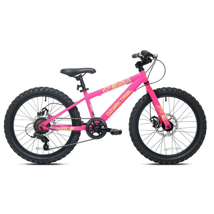 20  Ozark Trail Vibe Mountain Bike  7 Speed  Fits Rider 3 11 -4 4   Pink  Child/Tween/Teen  Unisex