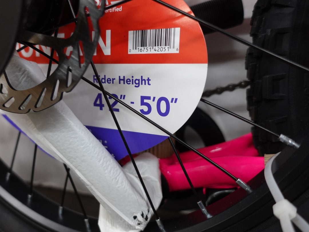 20  Ozark Trail Vibe Mountain Bike  7 Speed  Fits Rider 3 11 -4 4   Pink  Child/Tween/Teen  Unisex