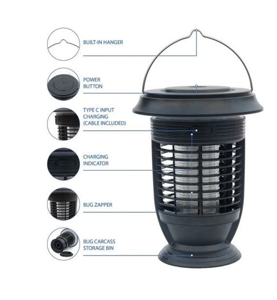 Ozark Trail Rechargeable Self -Cleaning Bug Zapper Retail $36.36