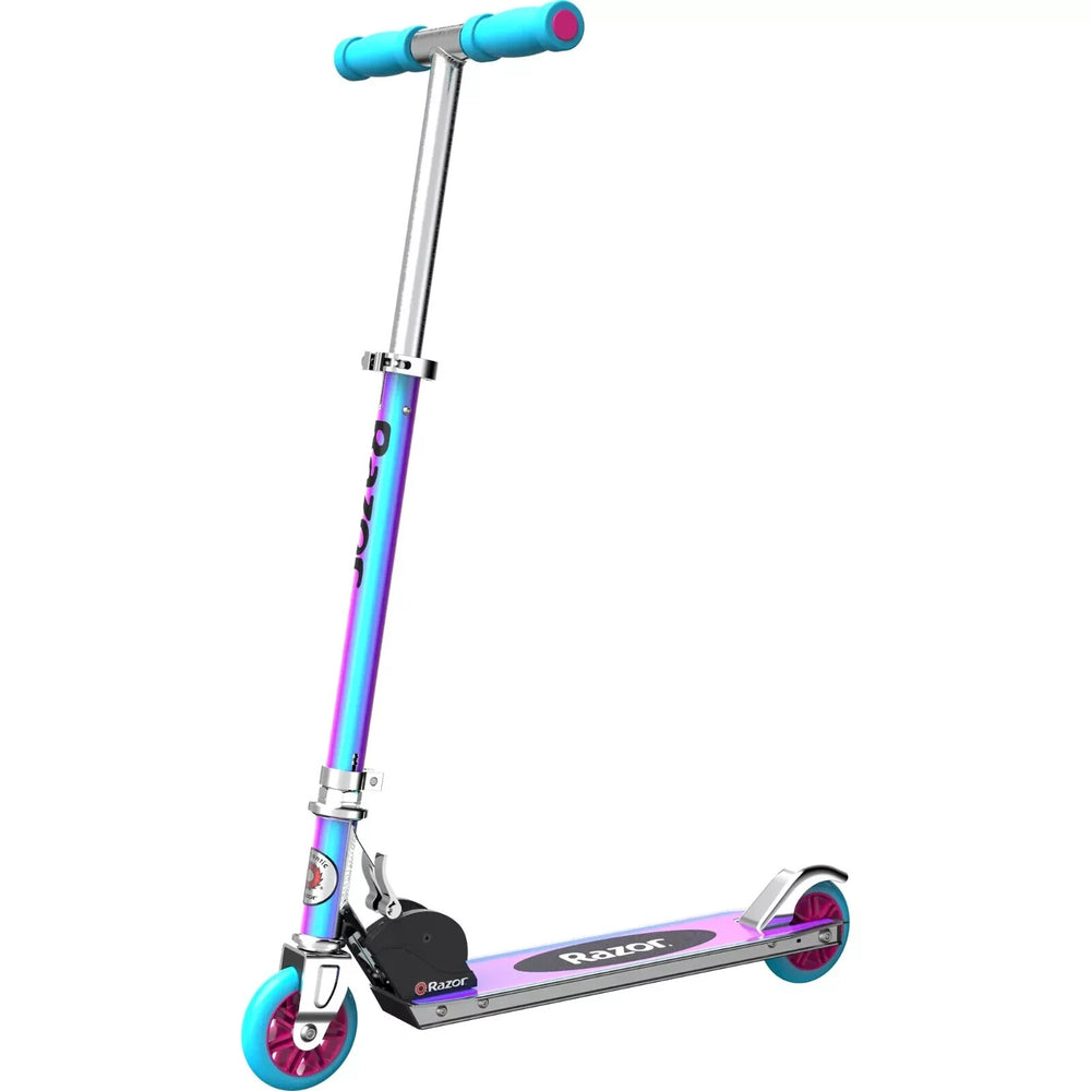 Razor a Kick Scooter - Special Edition Holographic  Aluminum  Foldable  for Child Ages 5+ Retail $37.97