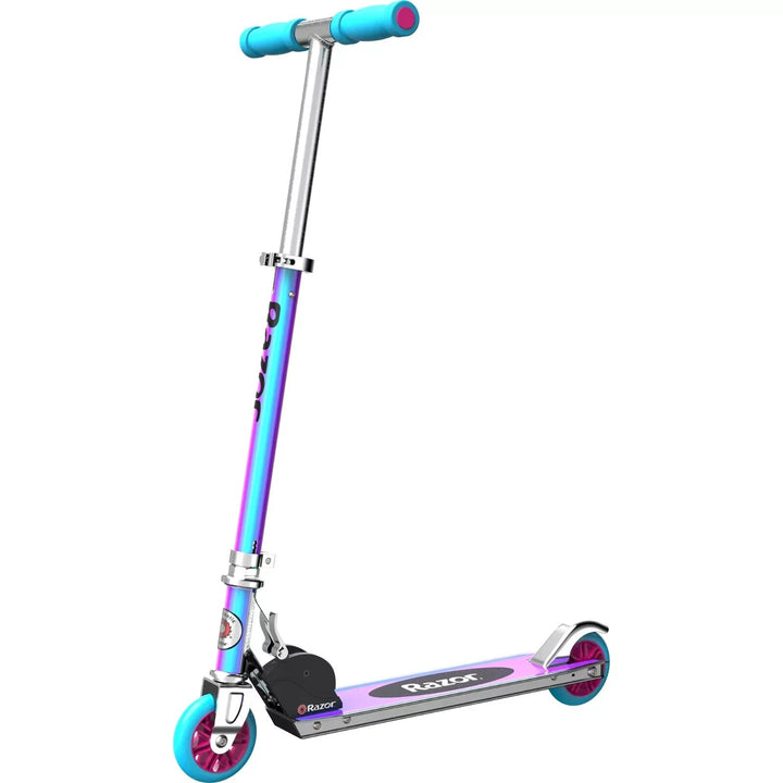 Razor a Kick Scooter - Special Edition Holographic  Aluminum  Foldable  for Child Ages 5+ Retail $37.97