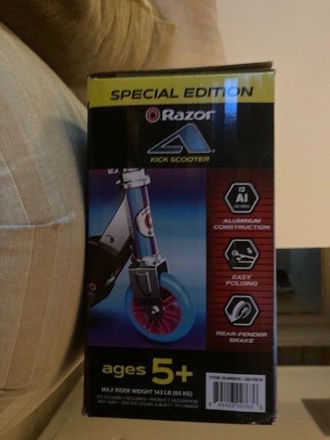Razor a Kick Scooter - Special Edition Holographic  Aluminum  Foldable  for Child Ages 5+ Retail $37.97
