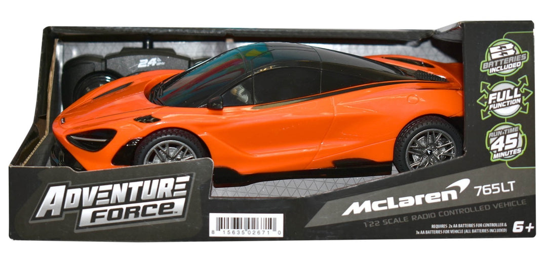 Adventure Force (1:22) McLaren 765LT RC Car  2.4 Ghz Licensed by McLaren 220031A Retail $8.98