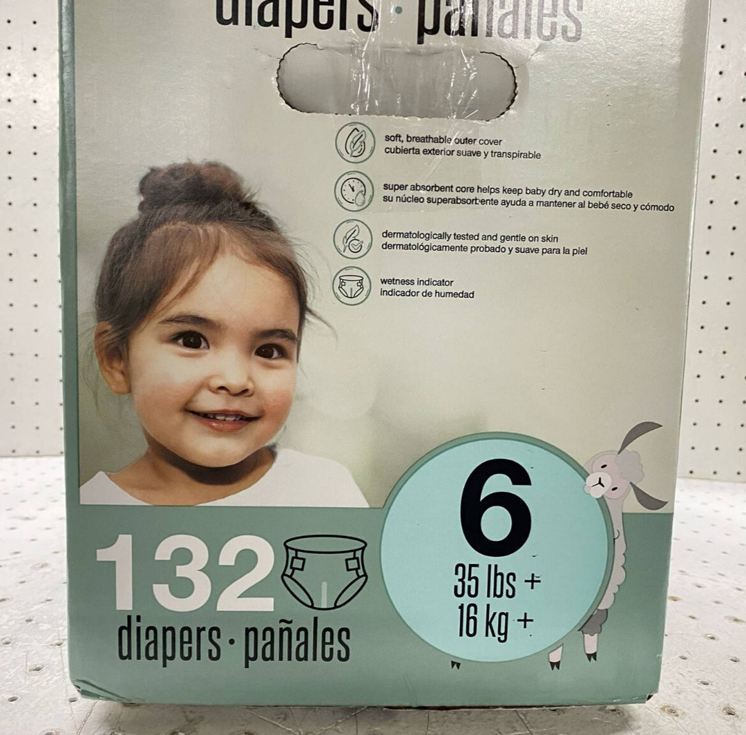 Kirkland Signature Diapers Size 6 Sealed 35+ Lbs 132 Count Retail $69.99