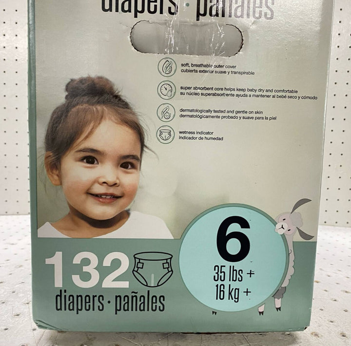 Kirkland Signature Diapers Size 6 Sealed 35+ Lbs 132 Count Retail $69.99