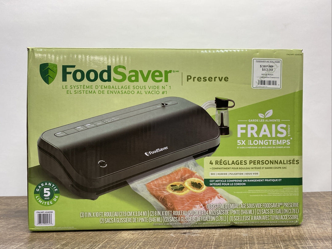 FoodSaver VS2280 Preserve Vacuum Sealing System Starter Kit W/ Handheld Sealer