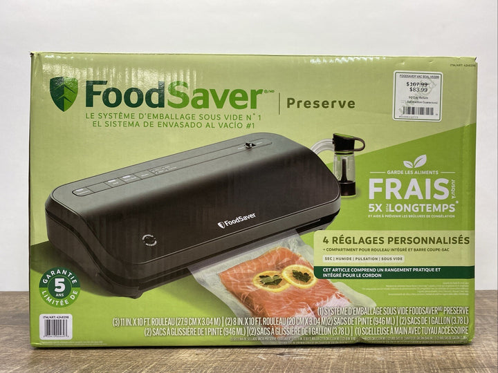 FoodSaver VS2280 Preserve Vacuum Sealing System Starter Kit W/ Handheld Sealer