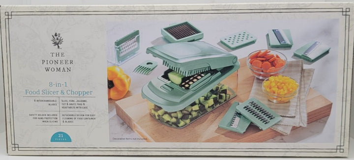 Pioneer Woman 8-in-1 Food Slicer & Chopper New! *Free Shipping* Retail $24.28